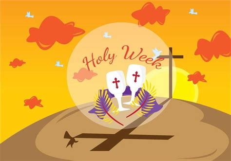 Lent Holy Week Illustration Eps Svg Vector Uidownload