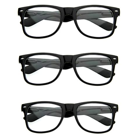 Nerd Raver Poser Clubbing Clear Lens Uv400 Dork Horn Rimmed Glasses Ebay