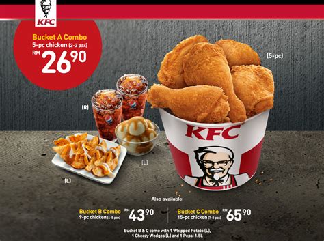 All data on the main menu is regularly updated and checked against the menu on the official kfc website. KFC : Bucket Berbaloi! - Food & Beverages (Fast Food) sale ...