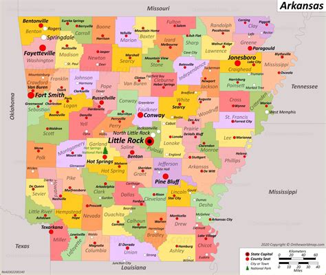 Show Me A Map Of Arkansas