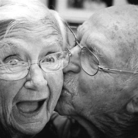 Kiss On The Cheek Adorable Cute Old Couples Older Couples Couples