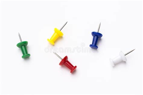 Colored Push Pins Stock Photo Image Of Office Green 23132496