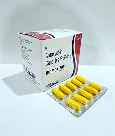 Amoxicillin 500mg Capsule At Rs 823box Amoxicillin Capsule In