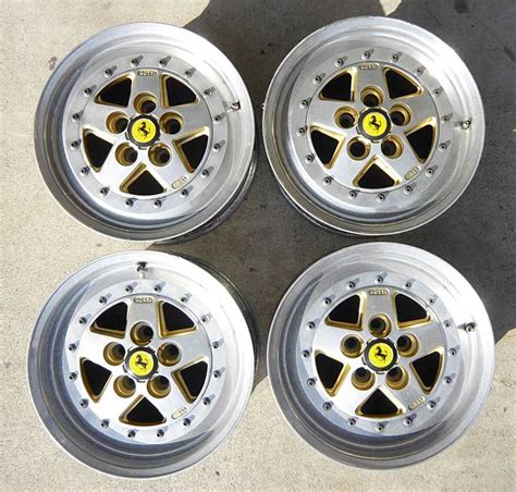 The dino name refers to the ferrari dino v6 engine, produced by fiat and installed in the cars to achieve the production numbers sufficient for ferrari to homologate the engine for formula 2 racing. Ferrari Dino Gotti Wheels, 16", Set of 4-NICE!! For 246, 308 | eBay