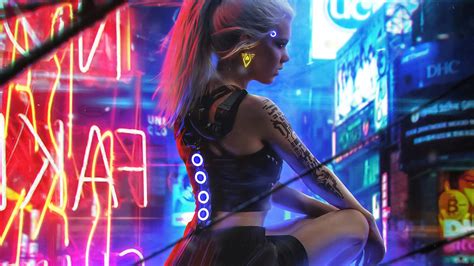 Cyberpunk Girl K Wallpaper Pc Desktop