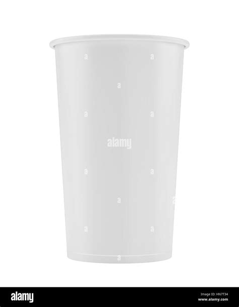 Empty White Paper Cup 3d Rendering Stock Photo Alamy