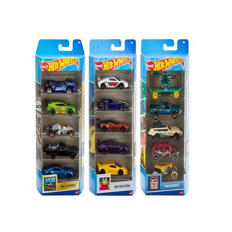 Paquete De 5 Carritos Hot Wheels Varias Series Modelos