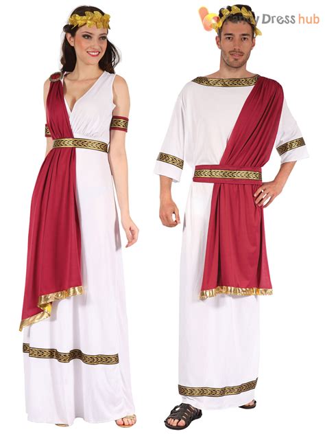 Mens Ladies Roman God Goddess Toga Caesar Venus Fancy Dress Costume