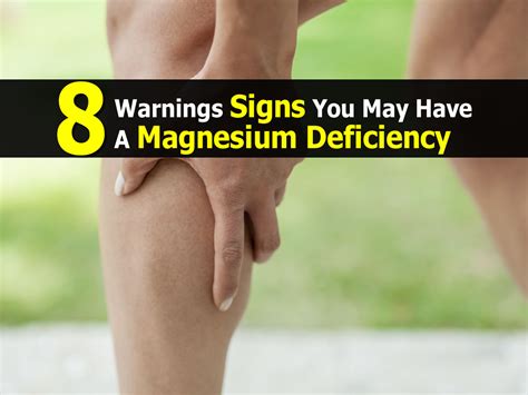 8 warnings signs you may have a magnesium deficiency