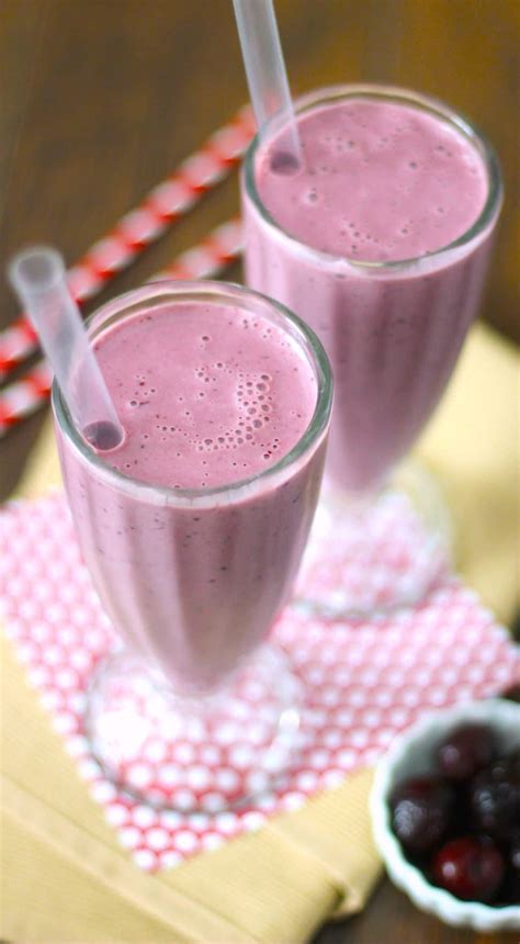 With a little forward planning, you won't even have to think about cooking for days. Healthy Cherry Milkshake (Low Fat, High Protein) | Desserts with Benefits