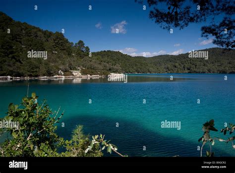 Malo Jezero Or Little Lake On The Island Mljet Croatia Stock Photo