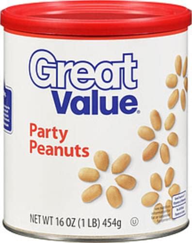 Great Value Party Peanuts 16 Oz Nutrition Information Innit