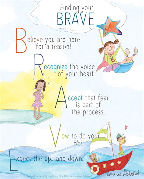 Poster Finding Your Brave Digital Download Marianne Richmond