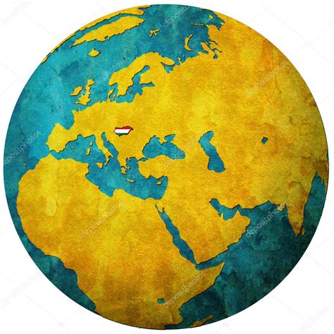 Ein gesetz von 1957 legte für die handelsflagge ein verhältnis von 2:3 fest. Ungern flagga på världen karta — Stockfotografi ...