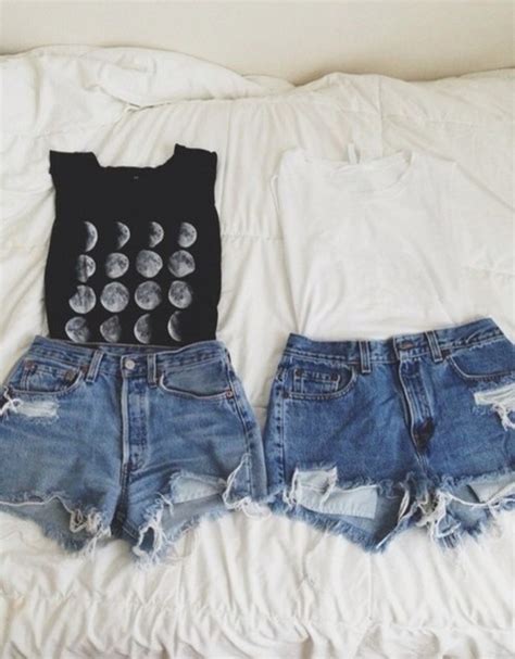 Shirt Silver Moon Black T Shirt Shorts Tumblr T Shirt