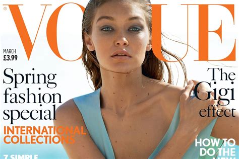 Gigi Hadid British Vogue Cover March 2017 British Vogue