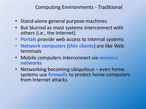 Os Concepts 6 Os For Various Computing Environments