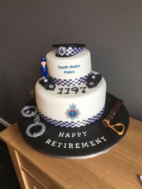 Police Retirement Cake Ideas