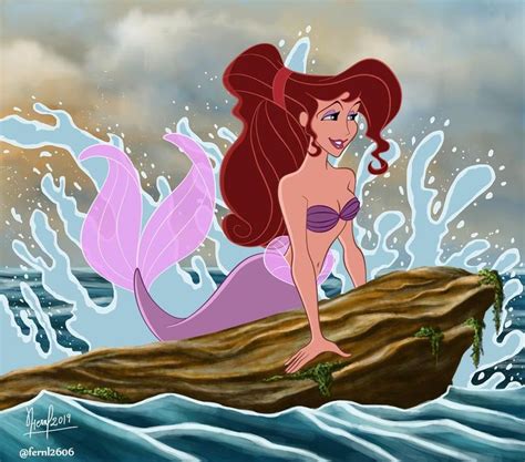 Megara Mermaid By Fernl On Deviantart Disney Princesses As Mermaids