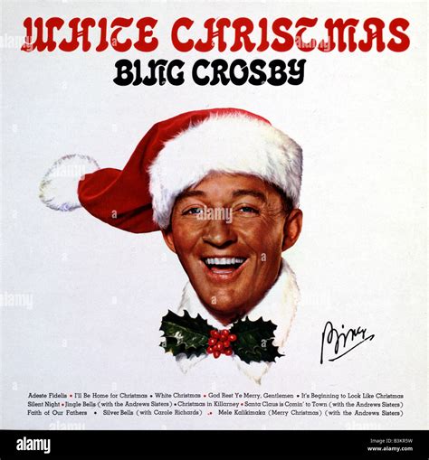 White Christmas Album By Bing Crosby First Released In 1954 Stock Photo