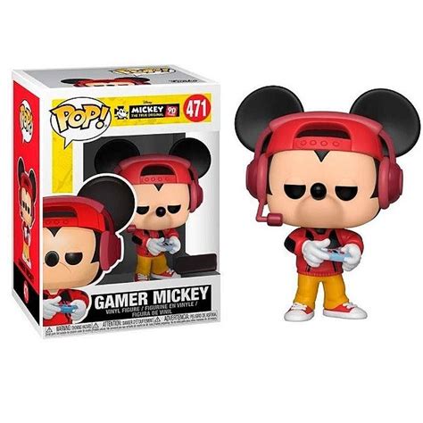 Funko Pop Disney Mickey Gamer 471 Exclusivo Moça Do Pop Funko Pop
