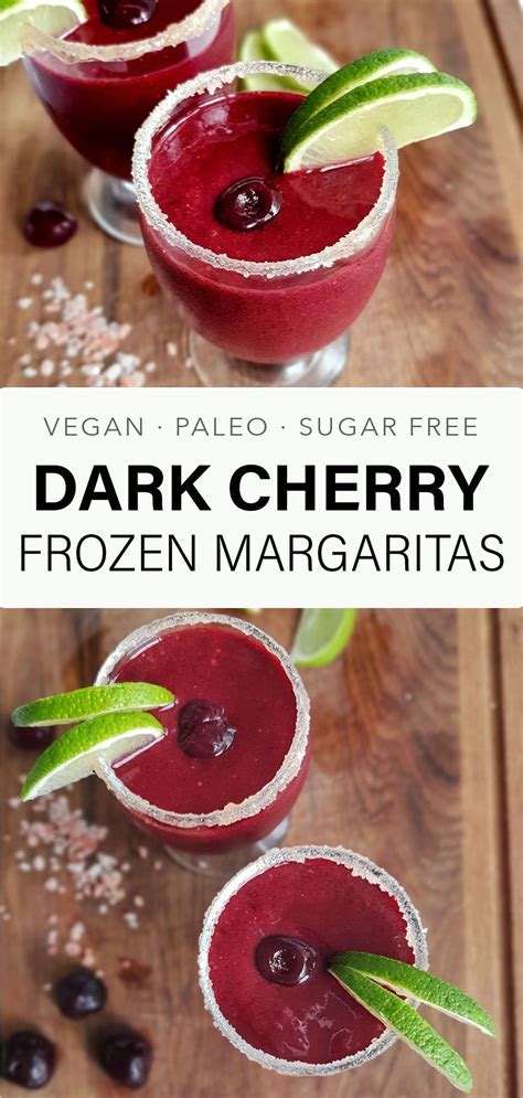 Frozen Cherry Margarita Recipe Make Healthy Recipes Recipe Frozen