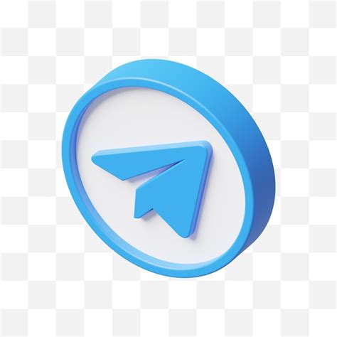 Premium Psd Telegram Social Media Icon 3d