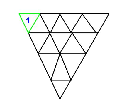 How many triangles can we make with 5 matches total no.of triangles in given diagram= 35+13=48. Mathematics Village: October 2012