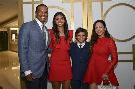 Tiger Woods With Daughter Sam Woods Son Charlie Woods And Sam Woods