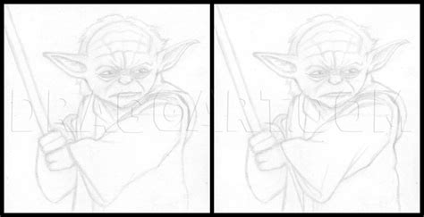 How To Draw Master Yoda Star Wars Step By Step Drawing Guide By