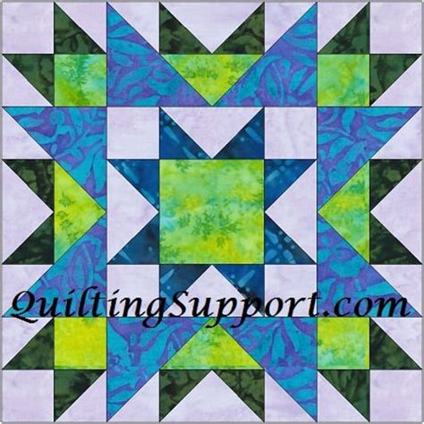 Odd Fellows Chain Star 10 Inch Paper Piece Foundation Quilting Etsy