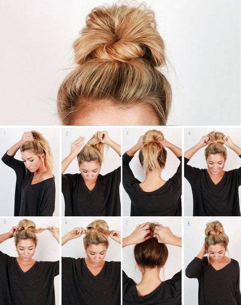 How To Do A Messy Bun Step By Step Lazy Girl Easy Hair 17 Ideas Bun