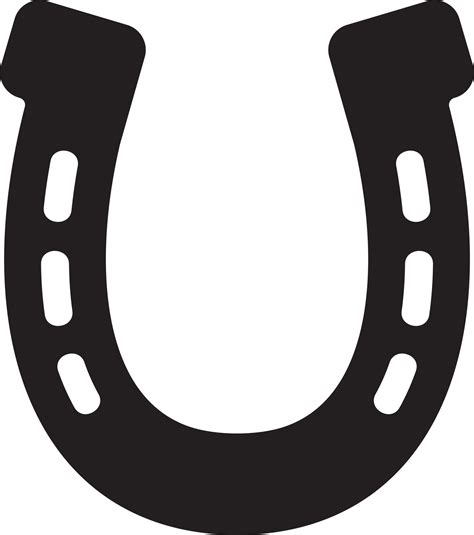 Horseshoe Silhouette Vector Art Icons And Graphics For Free Download
