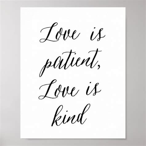 Love Is Patient Love Is Kind Poster