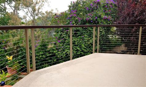 Steel Cable Railing Solutions Modern Terrace San Diego By San