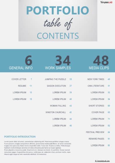 21 Table Of Contents Templates And Examples Word Ppt Templatelab