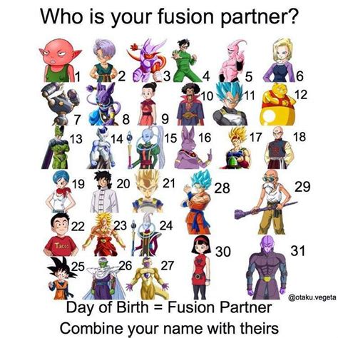 Dragon ball z / cast Who's your Fusion Partner? | DragonBallZ Amino