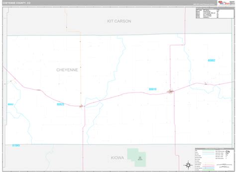 Cheyenne County Co Zip Code Maps Premium