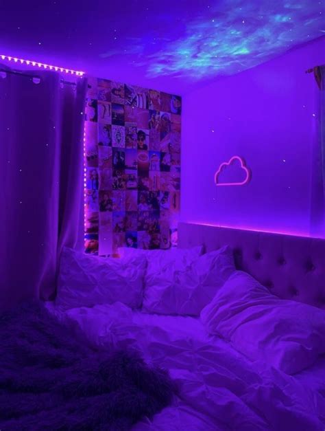 purple vibe aesthetic room in 2021 neon room room ideas bedroom dreamy room