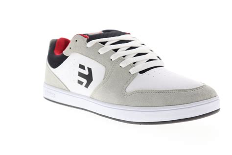 Etnies Verano Mens White Suede Low Top Lace Up Skate Sneakers Shoes
