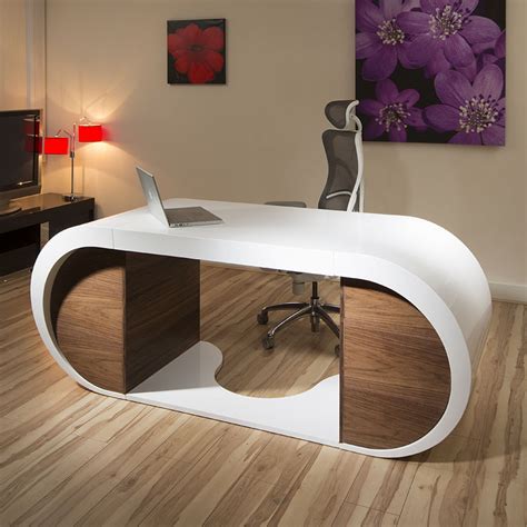 Peruse our roundup of standing desks, floating desks. Large Modern Designer Desk/Work Station White Gloss/Glossy ...