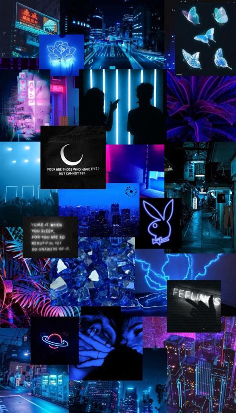 Blue Edgy Trippy Baddie Aesthetic Background Pic Tools