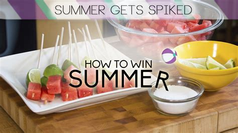 How To Win Summer Spiked Watermelon Tequila Shots Food Network Youtube