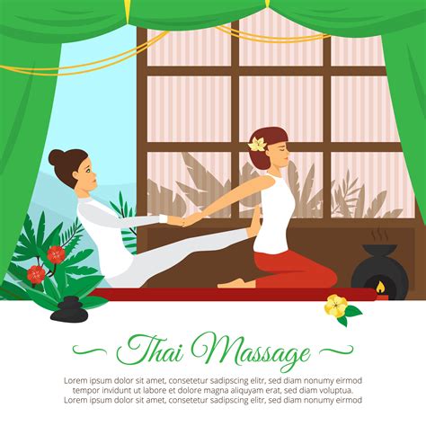 Massage And Healthcare Illustration Vector Art At Vecteezy