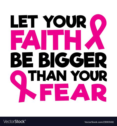 Breast Cancer Quote And Saying Royalty Free Vector Image