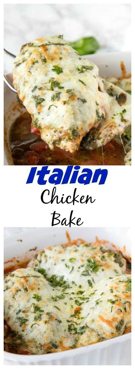 Italian Chicken Bake Just 5 Simple Ingredients For A Delicious