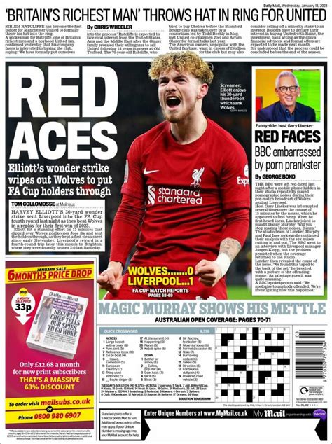 Newspaper Daily Mail Sport United Kingdom Newspapers In United