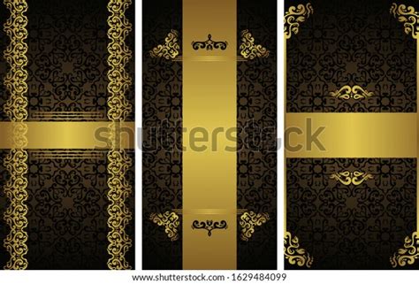 Set Different Types Templates Cards Invitations Stock Vector Royalty
