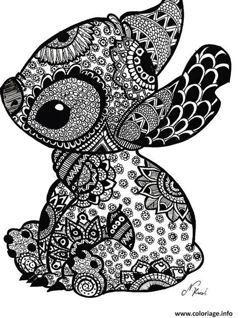 Coloriage Mandala Disney Stitch Tattoo