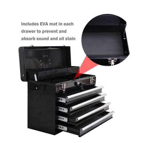 Buy Homcom Portable Toolbox Tool Chest Box Cabinet Garage Storage Set